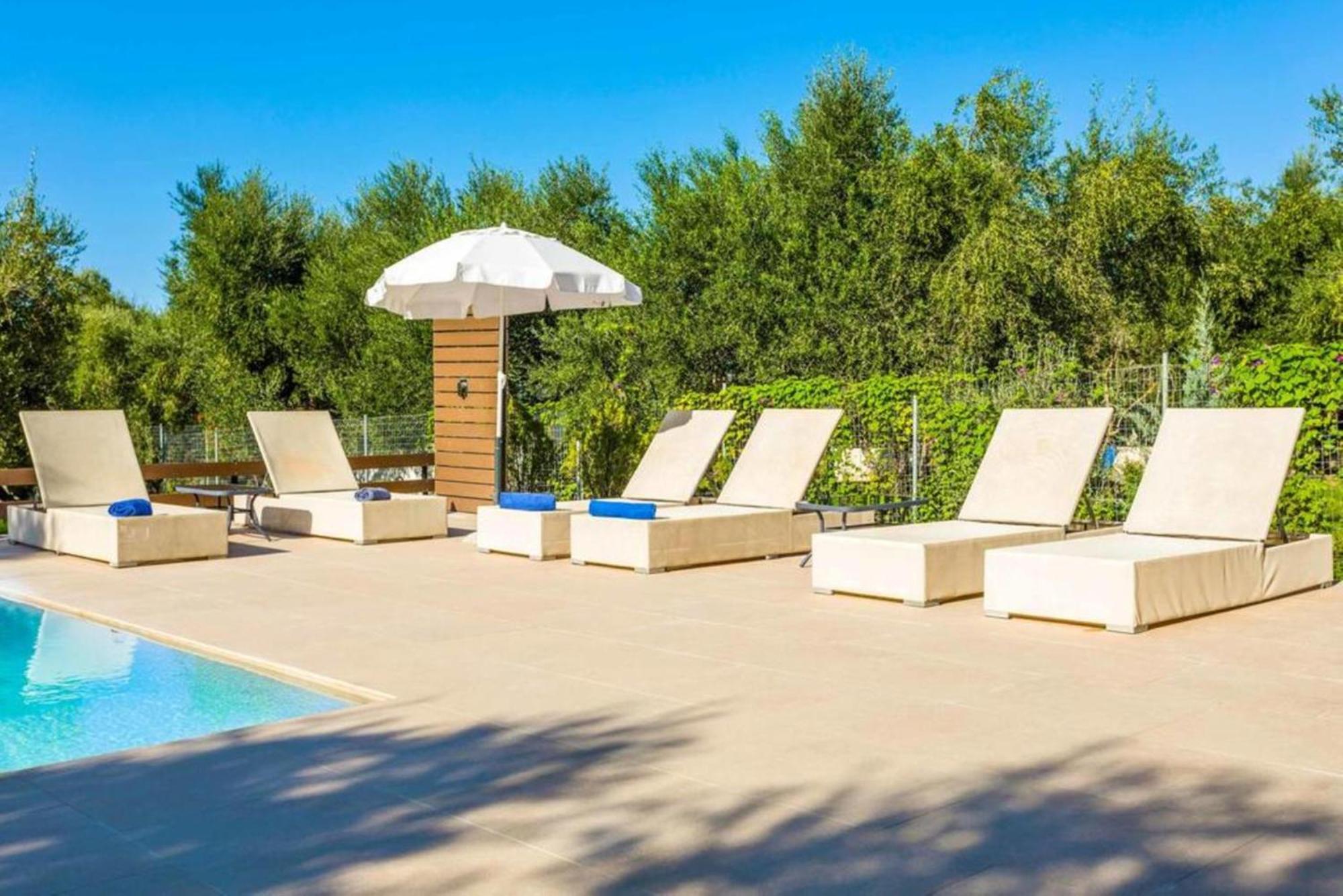 Astarte Villas - Petra Elia Private Villa With Pool Plános Eksteriør bilde