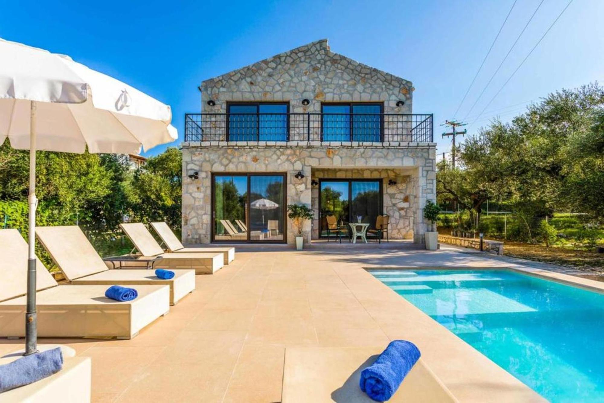 Astarte Villas - Petra Elia Private Villa With Pool Plános Eksteriør bilde